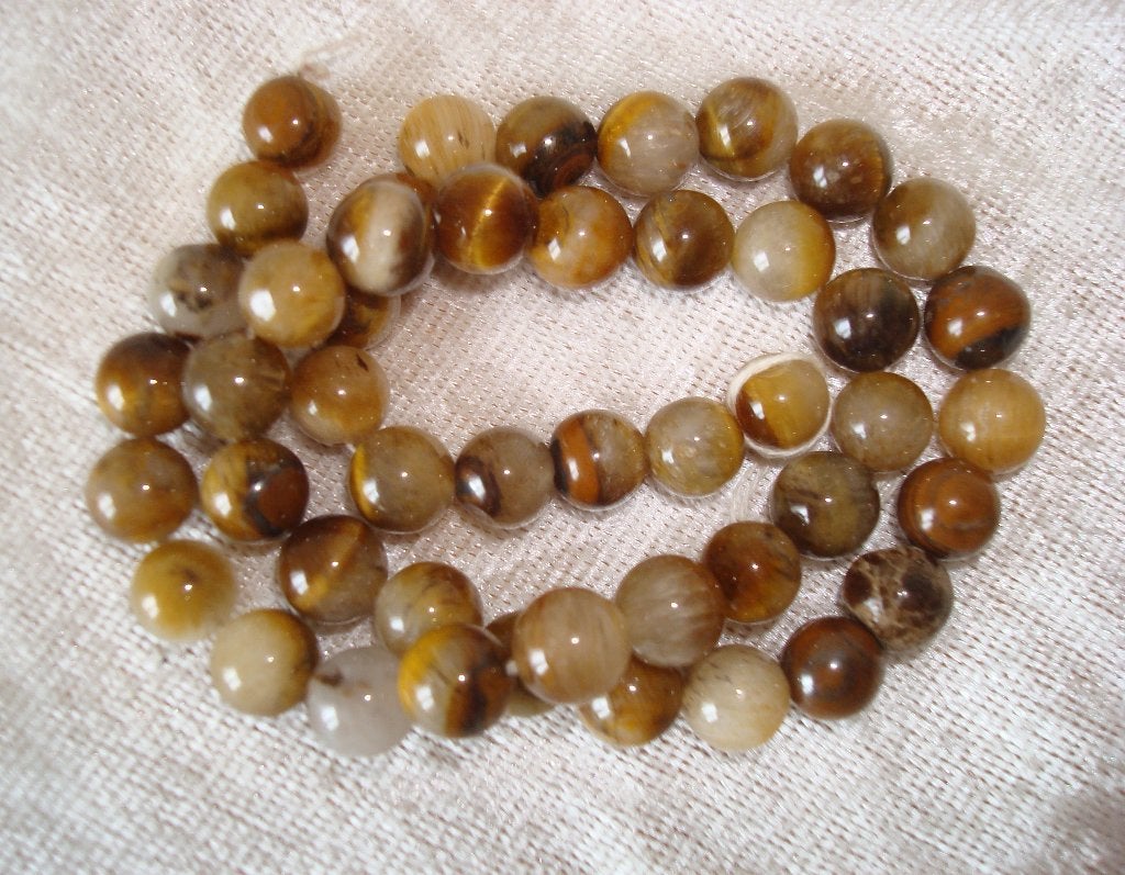Snoer lichtbruin agaat 8 mm. 0AgB008, Info.adorabeads@gmail.com, Want 18 Hoogvliet, Nieuw, Ophalen of Verzenden