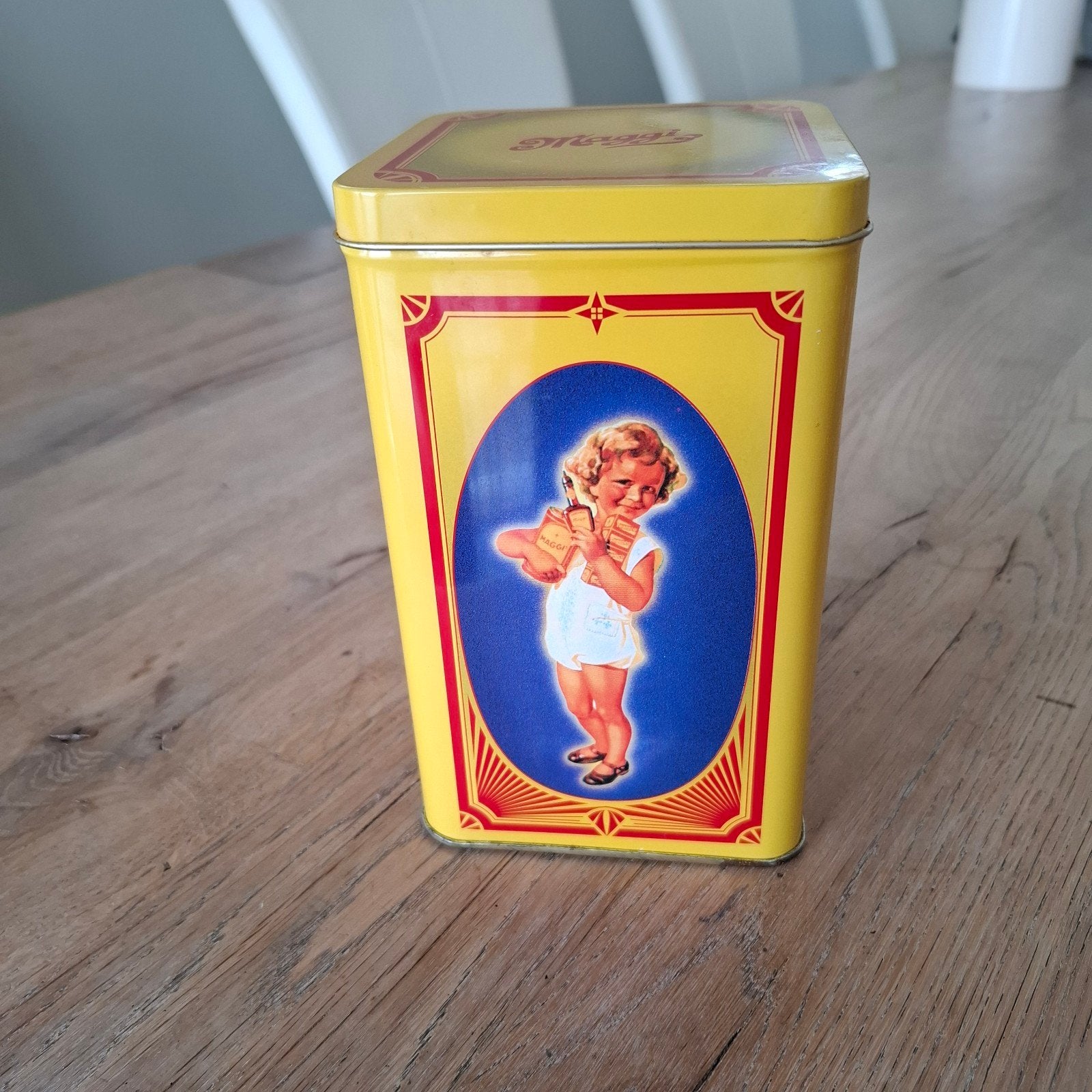 Vintage blik MAGGI, Ophalen, Zo goed als nieuw, Overige, Overige merken