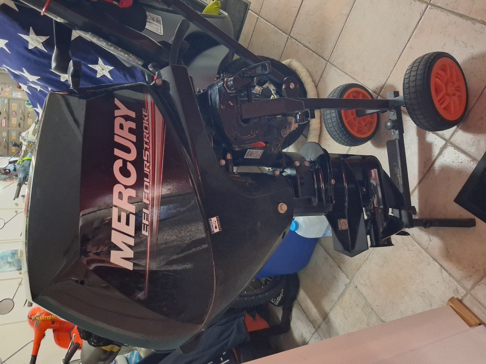 Quicksilver 420 Mercury 20pk EFI 2019 met trailer, Ophalen, Aluminium, 4 m, Peddels