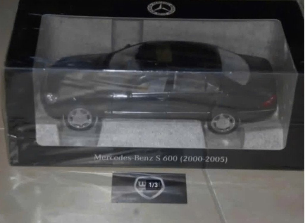 1:18 NEW Mercedes S klasse V220 S600 black Norev dealer WRH, Hobby en Vrije tijd, Modelauto's | 1:18, Verzenden, Nieuw, Auto, Norev