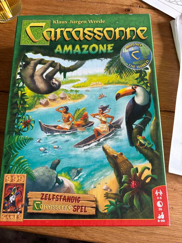 Carcassonne Amazone - Zo goed als nieuw, nooit gespeeld, Drie of vier spelers, Ophalen of Verzenden, Zo goed als nieuw