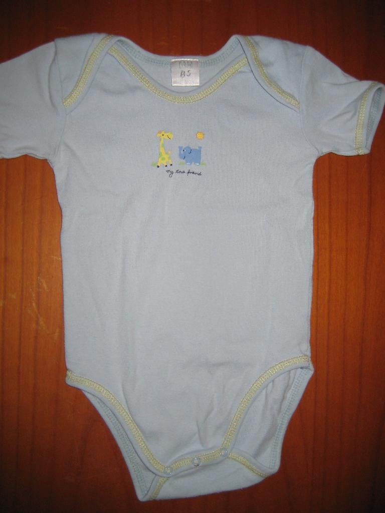 Blauwe body, 80, Kinderen en Baby's, Babykleding | Maat 80, Ophalen of Verzenden, Zo goed als nieuw, Jongetje, Nacht- of Onderkleding