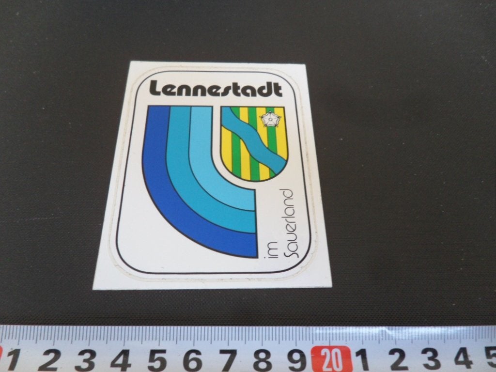 sticker duitsland gemeente wapen lennestadt im sauerland, Verzamelen, Stickers, Ophalen, Zo goed als nieuw