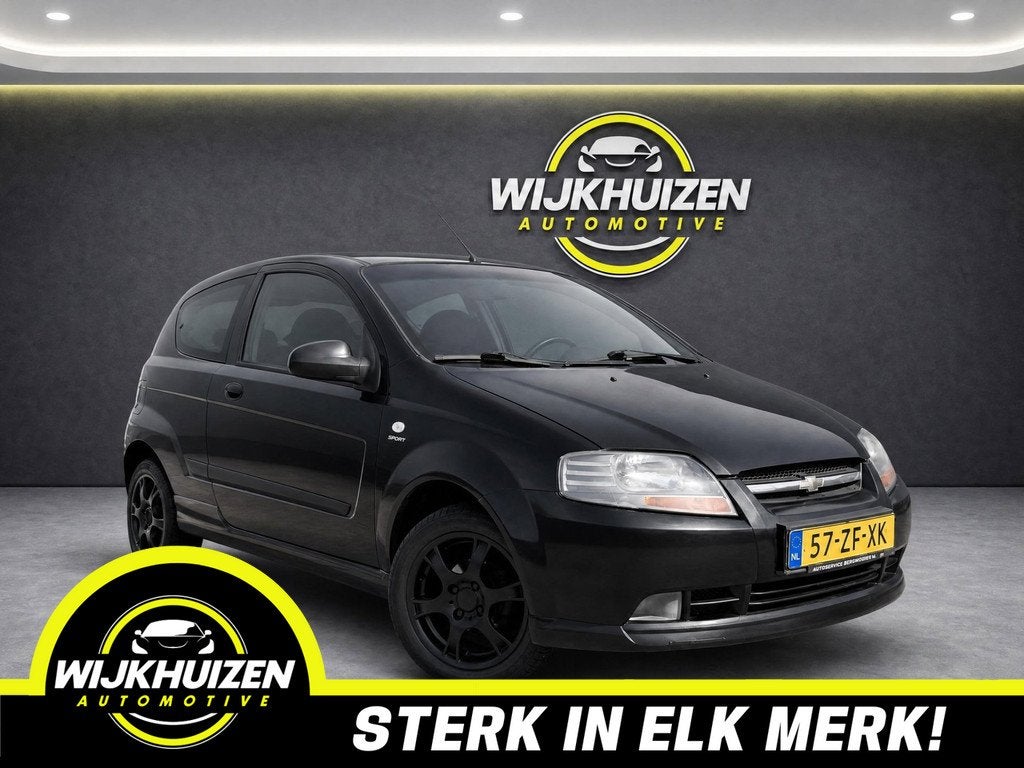 Chevrolet Kalos 1.2 Pure in Nette Staat ! Nieuwe APK ! 116.5, Auto's, Chevrolet, Voorwielaandrijving, 1150 cc, Stof, Zwart