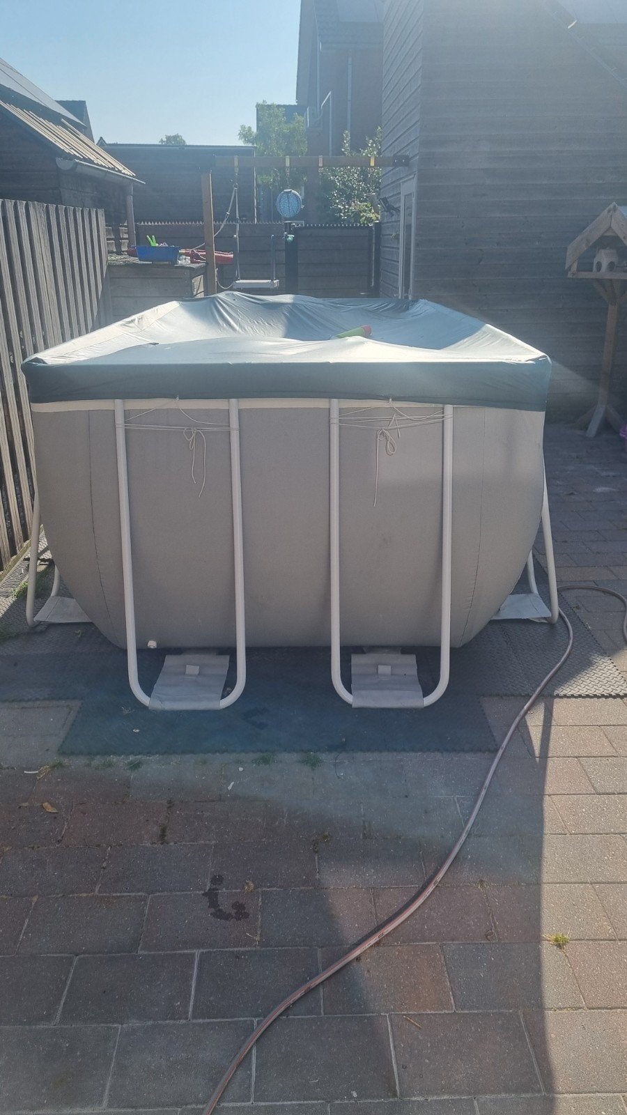Intex zwembad 400x200x122 zo goed als nieuw, Tuin en Terras, Zwembaden, 200 tot 300 cm, Zo goed als nieuw, Rechthoekig, Ophalen