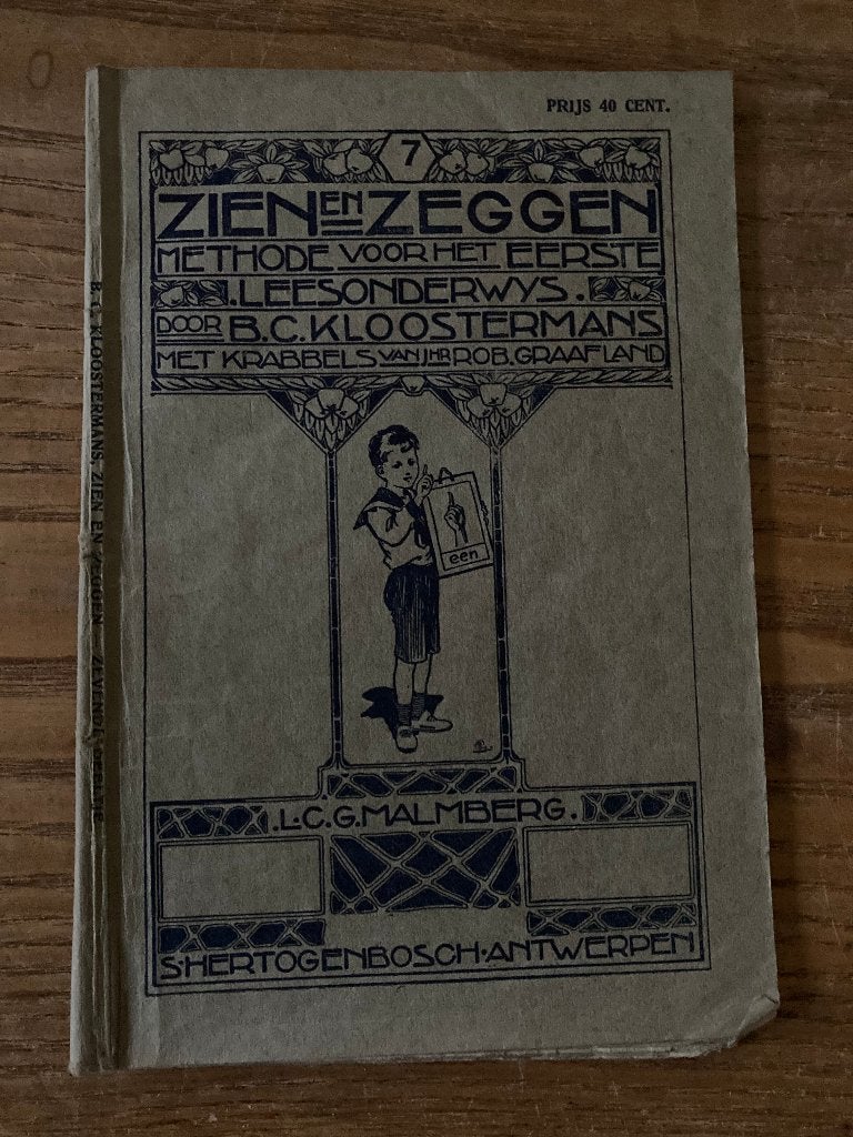 Antiek boekje - Kloostermans - Zien en zeggen deel 7 (1924), Ophalen of Verzenden