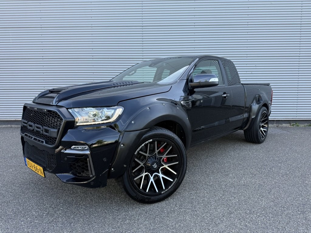 Ford Ranger 2.0 E.B. Wildtrak 213PK 4X4 ACC Camera Keyless t, Auto's, Ford, Euro 6, 4 cilinders, Zwart, Bedrijf