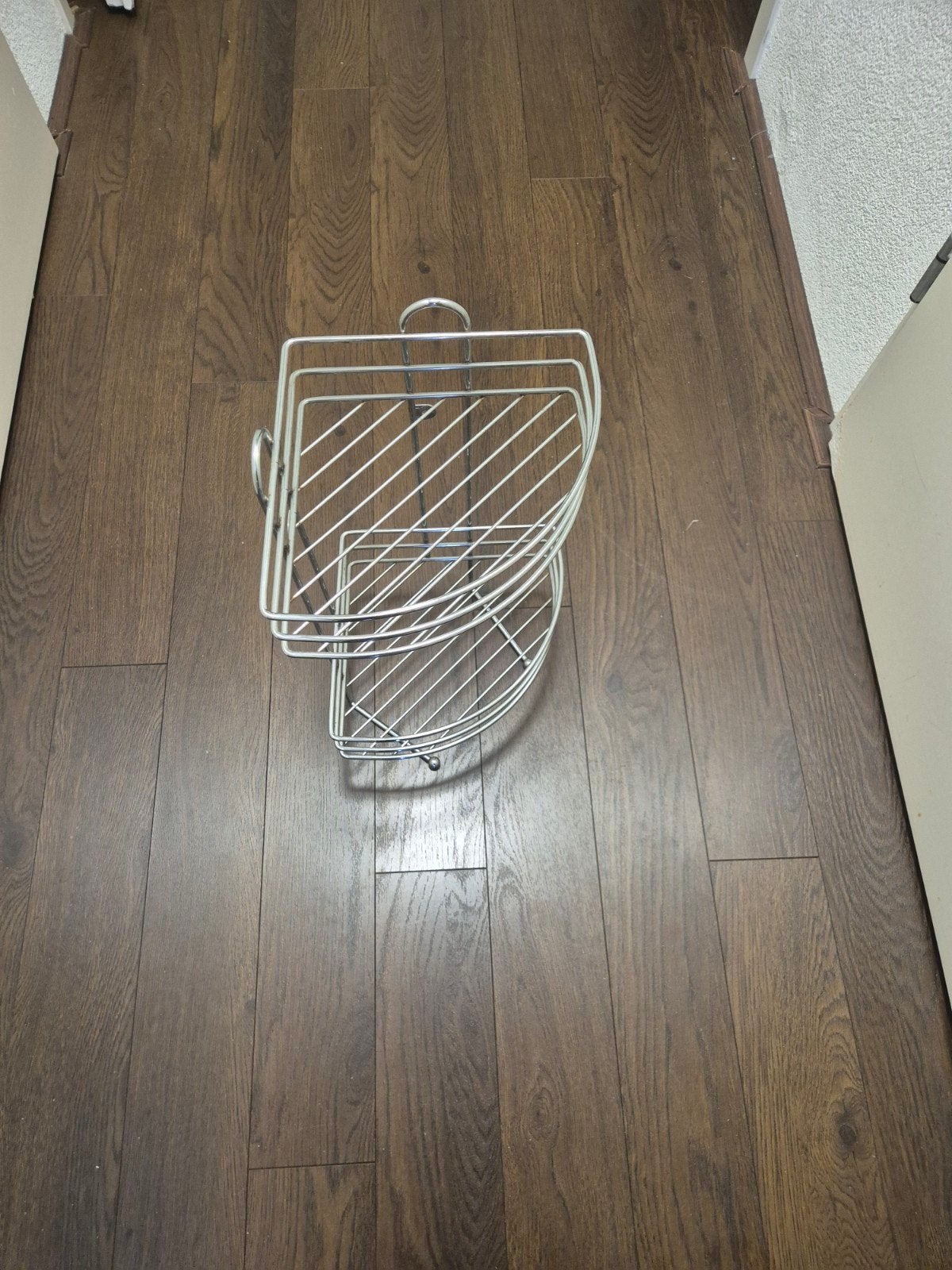 Douche-accessoire: Handige hoekrek voor badkamer, Huis en Inrichting, Ophalen of Verzenden, Gebruikt, Zilver, Douche-accessoire