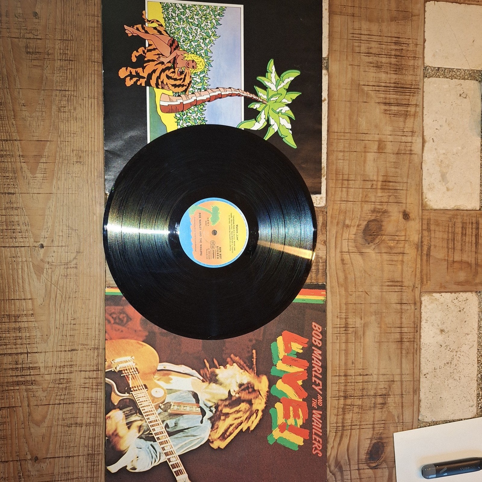 Bob Marley & The Wailers - Live! LP (1975) met poster, LP, Gebruikt, Verzenden, Overige genres