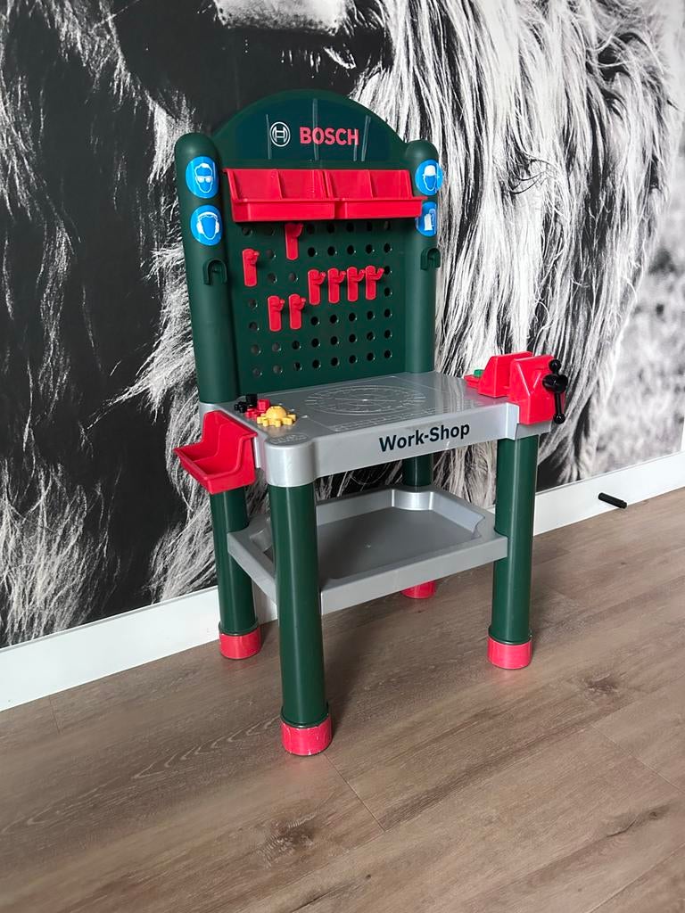 Bosch Kinder Werkbank - Speelgoed Werkbank voor Kinderen, Ophalen, Gebruikt, Jongen of Meisje