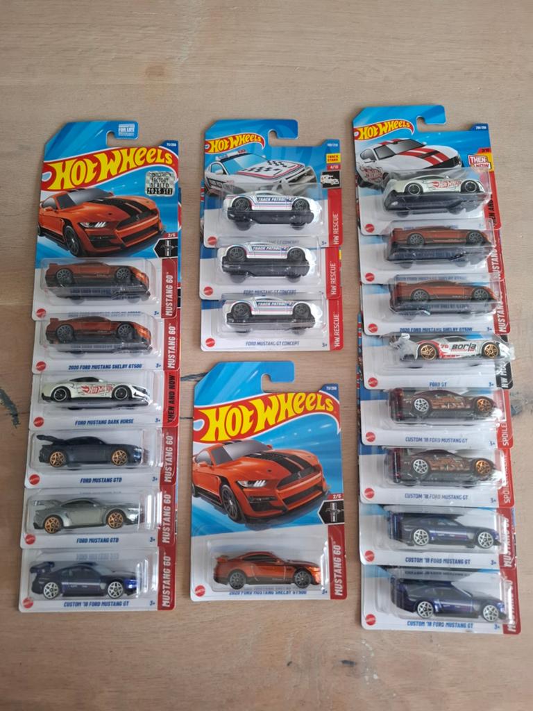 Hot Wheels Ford mainlines 3/4, Ophalen of Verzenden, Nieuw, Auto