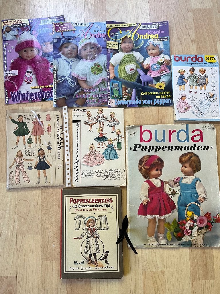 Brei en naai Poppenpatronen, Verzamelen, Ophalen of Verzenden, Gebruikt, Pop