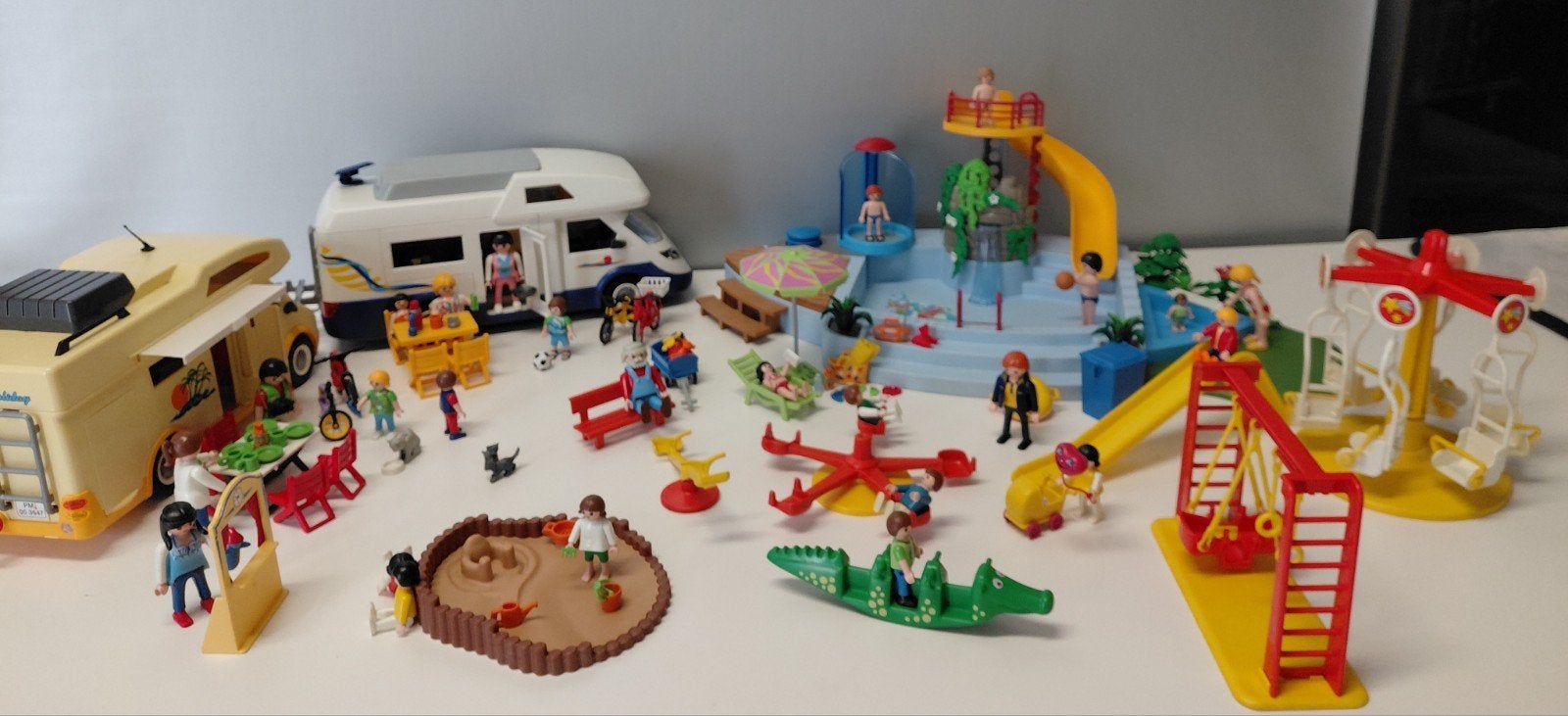 playmobil camping, Ophalen of Verzenden, Gebruikt, Complete set, Overige typen
