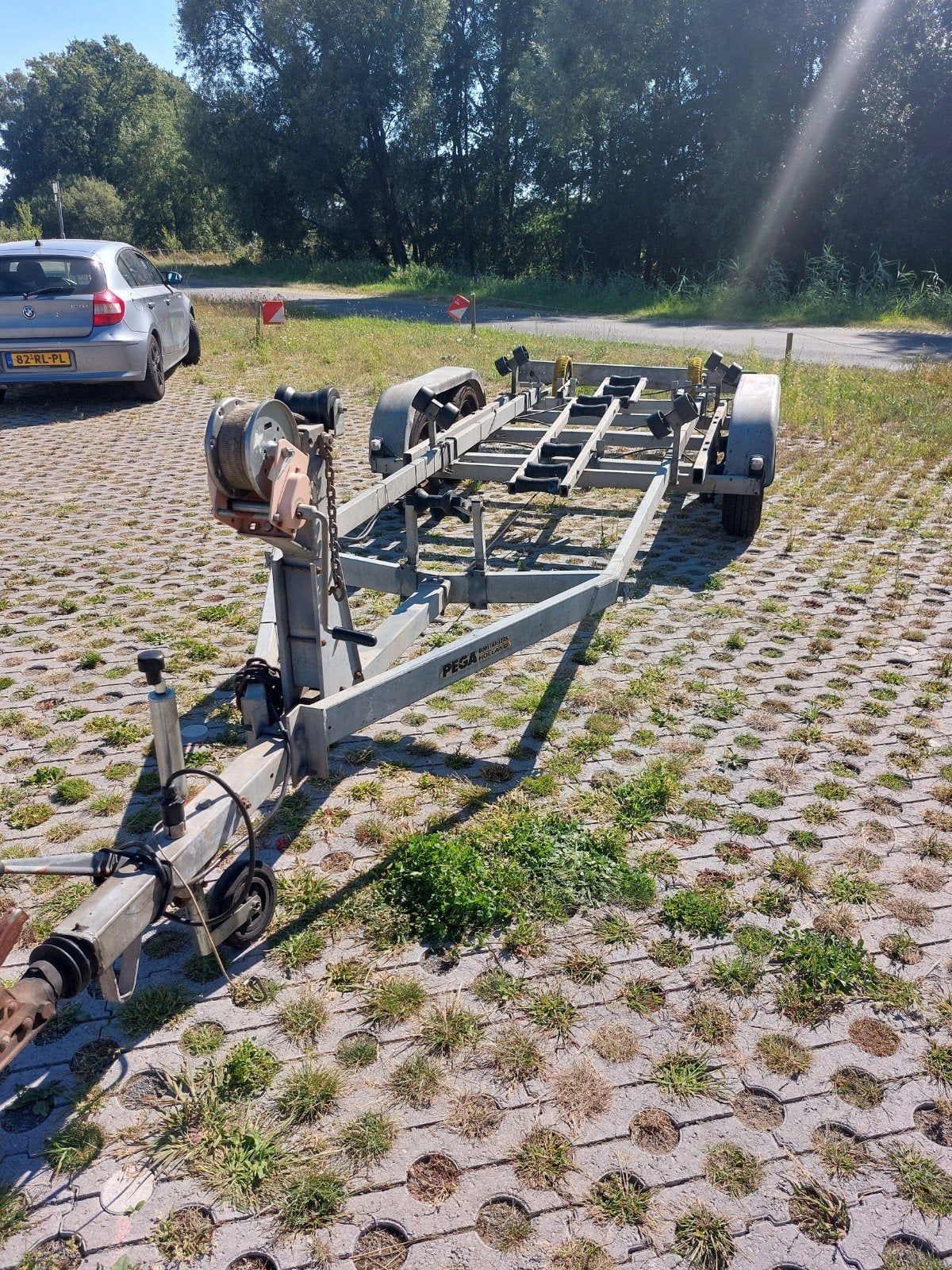 pega boottrailer 2700 kg met kenteken, Ophalen, Gebruikt, Verstelbare verlichting, 1500 tot 3000 kg