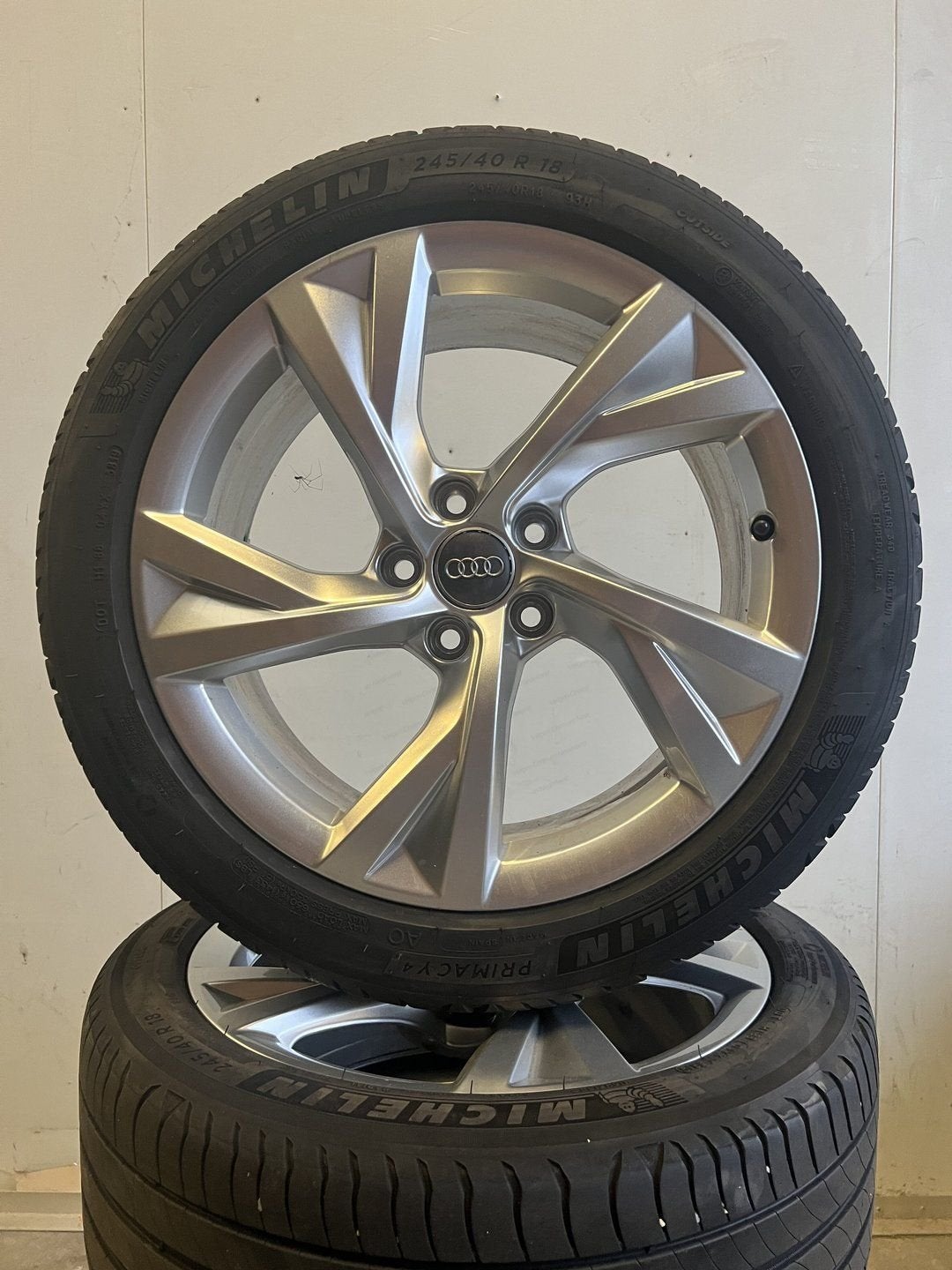 18’’ audi a6 4g c7 4g9 velgen zomerbanden origineel tpms NWS, 19 inch, -, -, Banden en Velgen