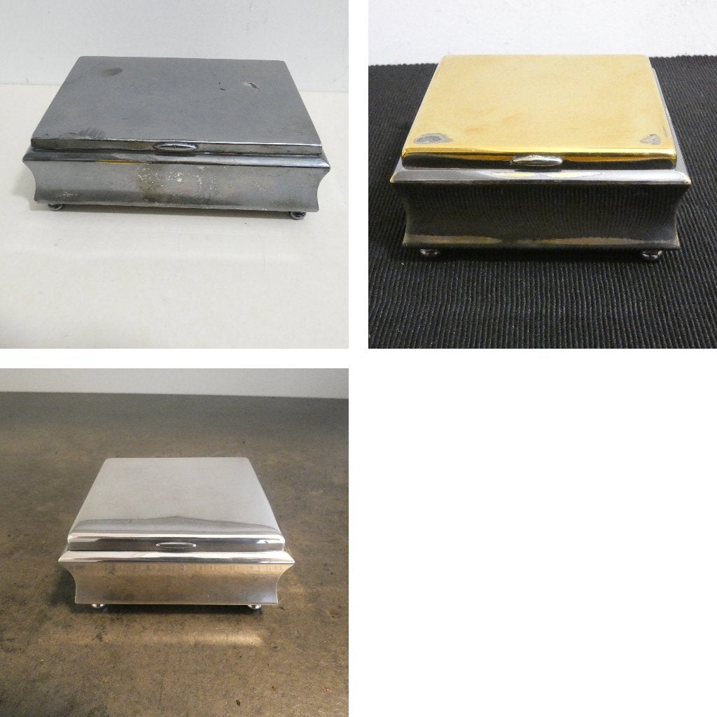 3x WMF - Silverplated - sigaretten doosje of kistje [1775], Verzamelen, Rookartikelen, Aanstekers en Luciferdoosjes, Gebruikt