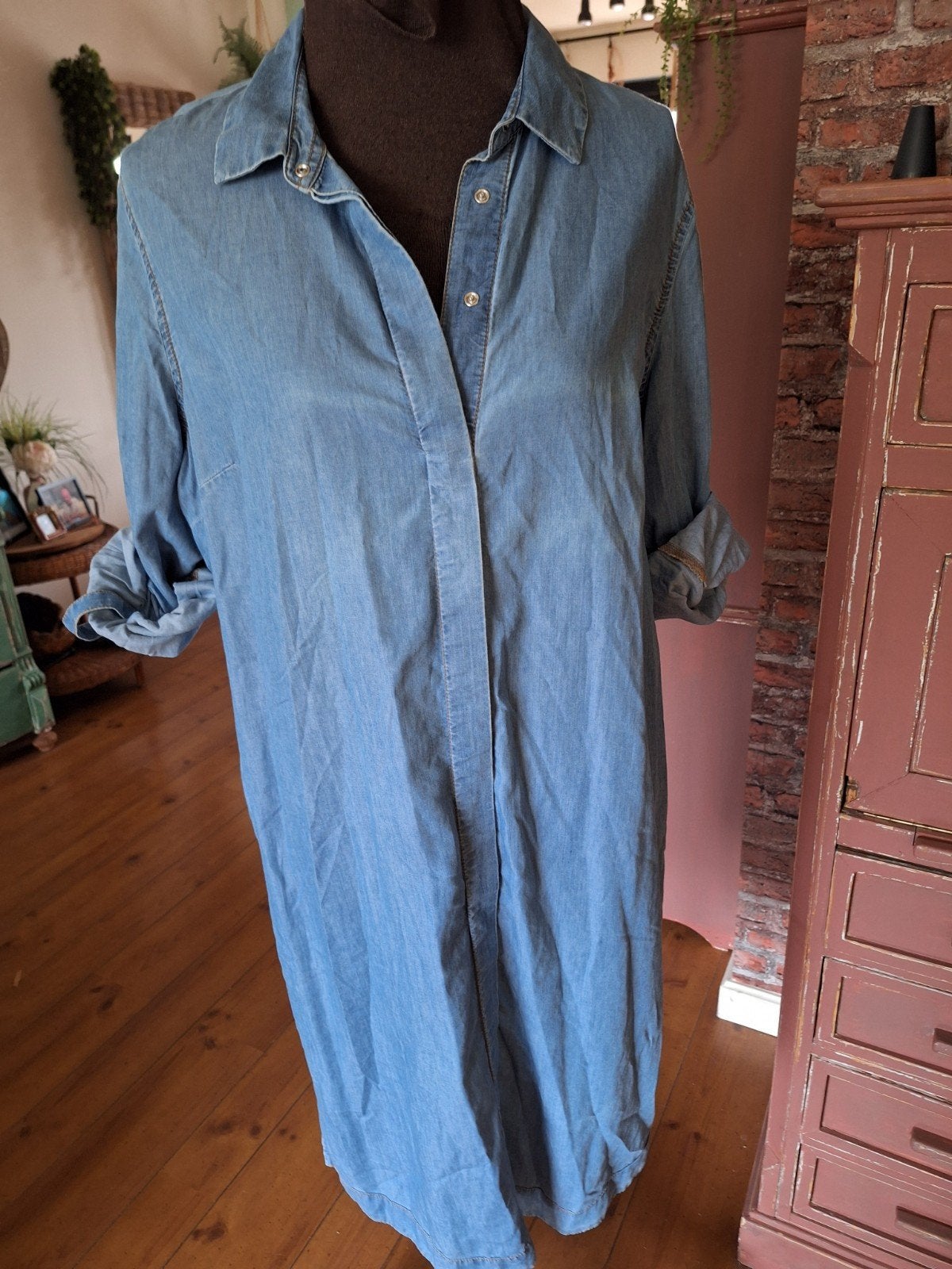 Spijkerjurk jurk 44 46, Kleding | Dames, Blauw, Maat 46/48 (XL) of groter, Ophalen of Verzenden, Zo goed als nieuw