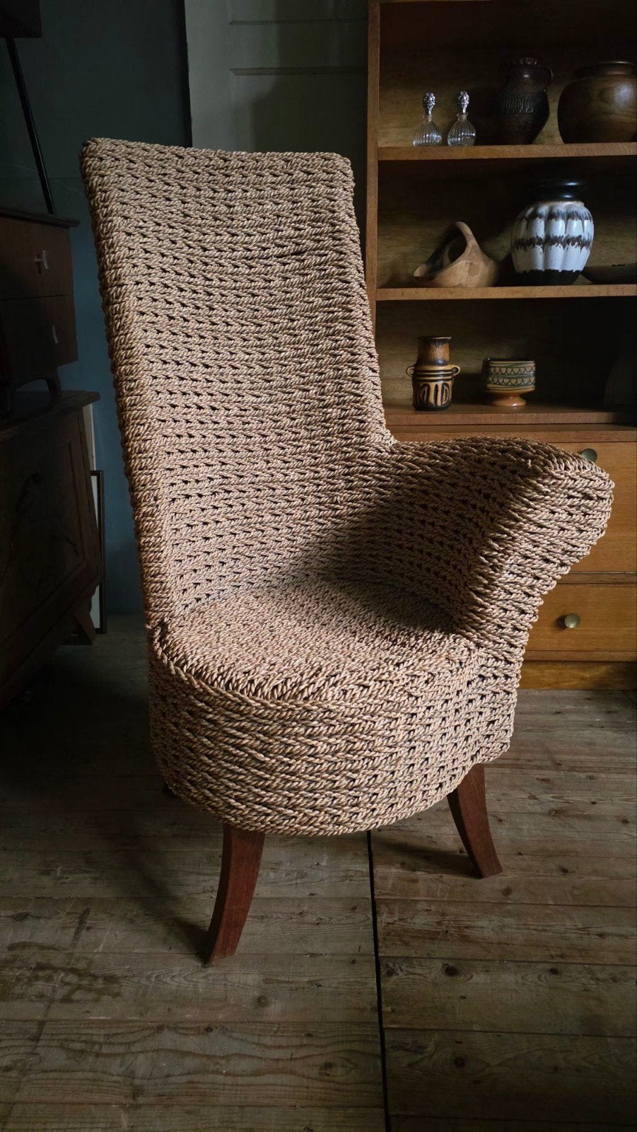 vintage touwstoel/robe chair, Ophalen, Huis en Inrichting
