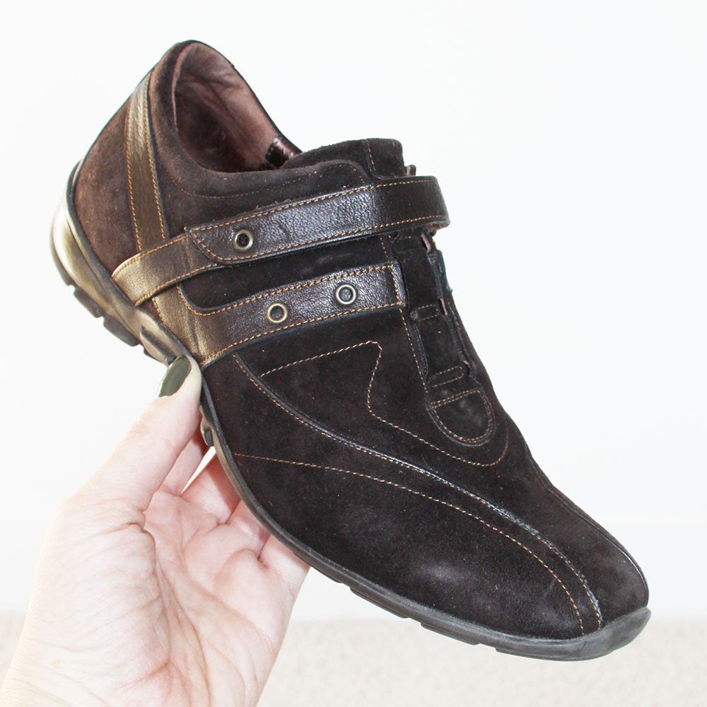 Mooie Suede Footnotes Sneakers -s12 (Maat G 38½) € 45-, Kleding | Dames, Schoenen, Bruin, Ophalen of Verzenden, Footnotes, Sneakers of Gympen