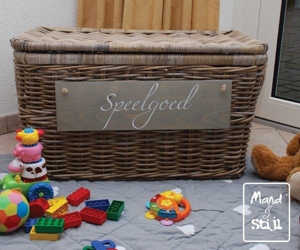 Speelgoedmand, Mand, Verzenden, Nieuw, Met deksel