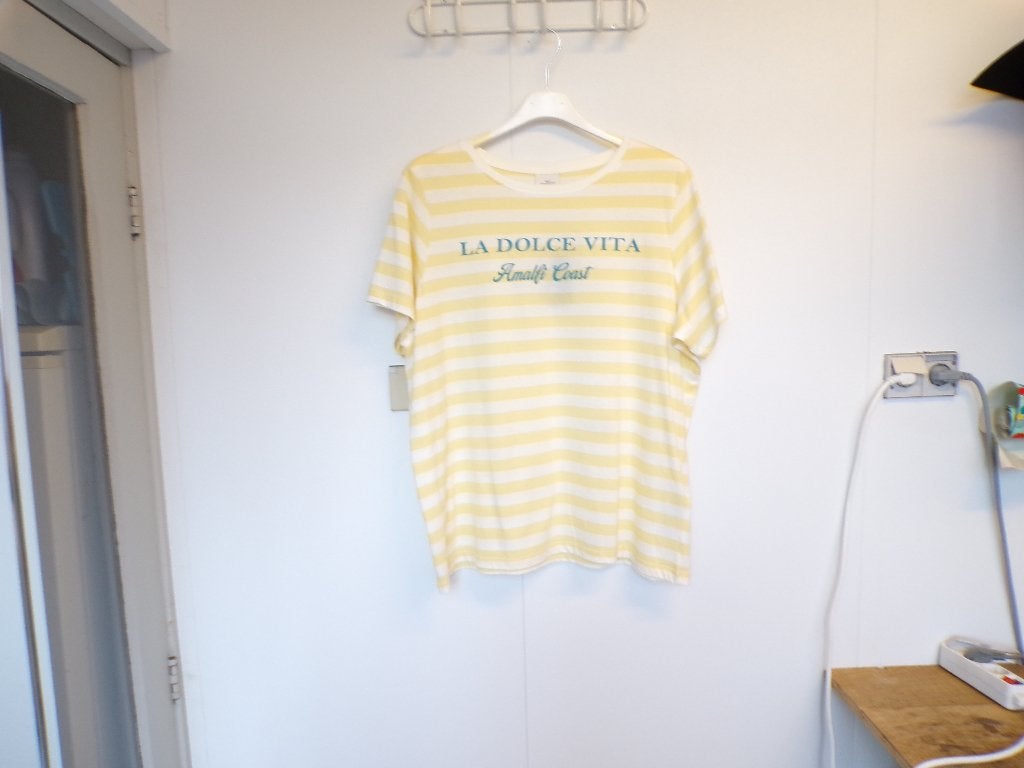 Geel/offwh/petrol shirt Only Carmakoma M - 46/48 nieuw!, Kleding | Dames, Meerkleurig, Nieuw, Nvt, Nvt