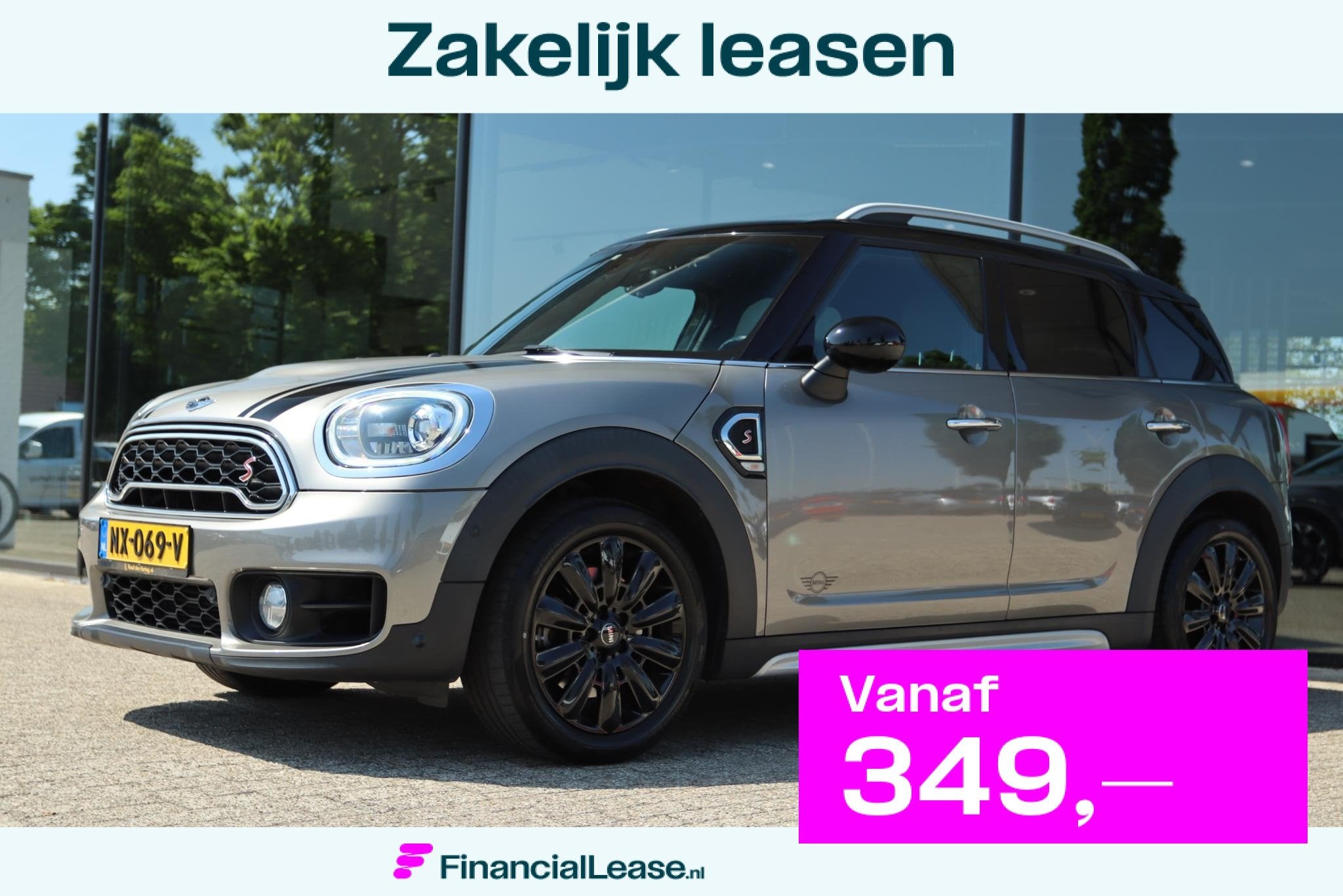 MINI COUNTRYMAN 2.0 COOPER S JCW 192PK AUT. | CAMERA | HARMA, Gebruikt, SUV of Terreinwagen, Zilver of Grijs, Benzine