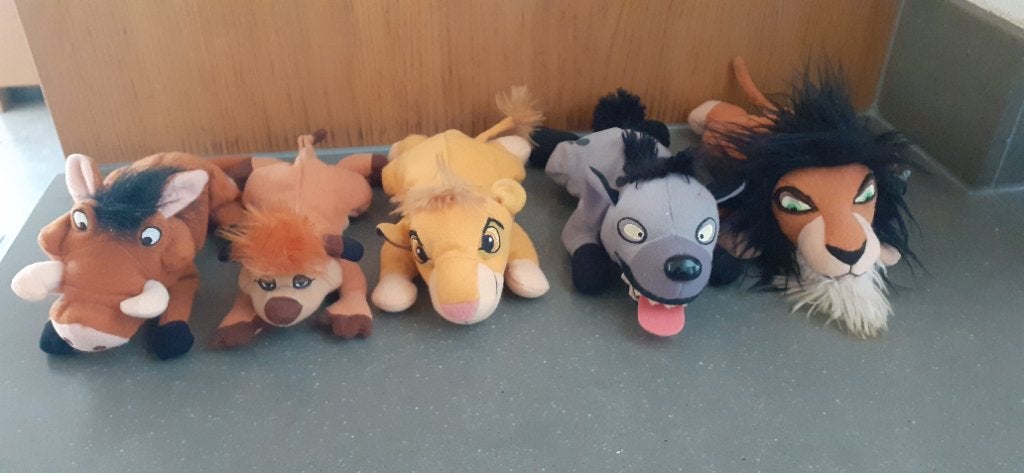 Lion King kleine knuffels, Kinderen en Baby's, Speelgoed | Knuffels en Pluche, Ophalen, Disney, Geel, Disney