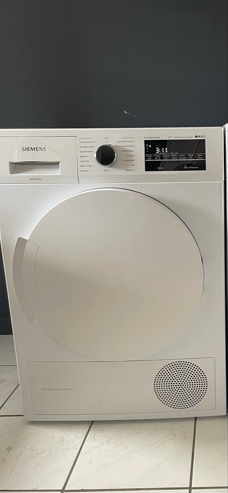 Siemens iQ500 warmtepompdroger A+++ met zelfreinigende conde