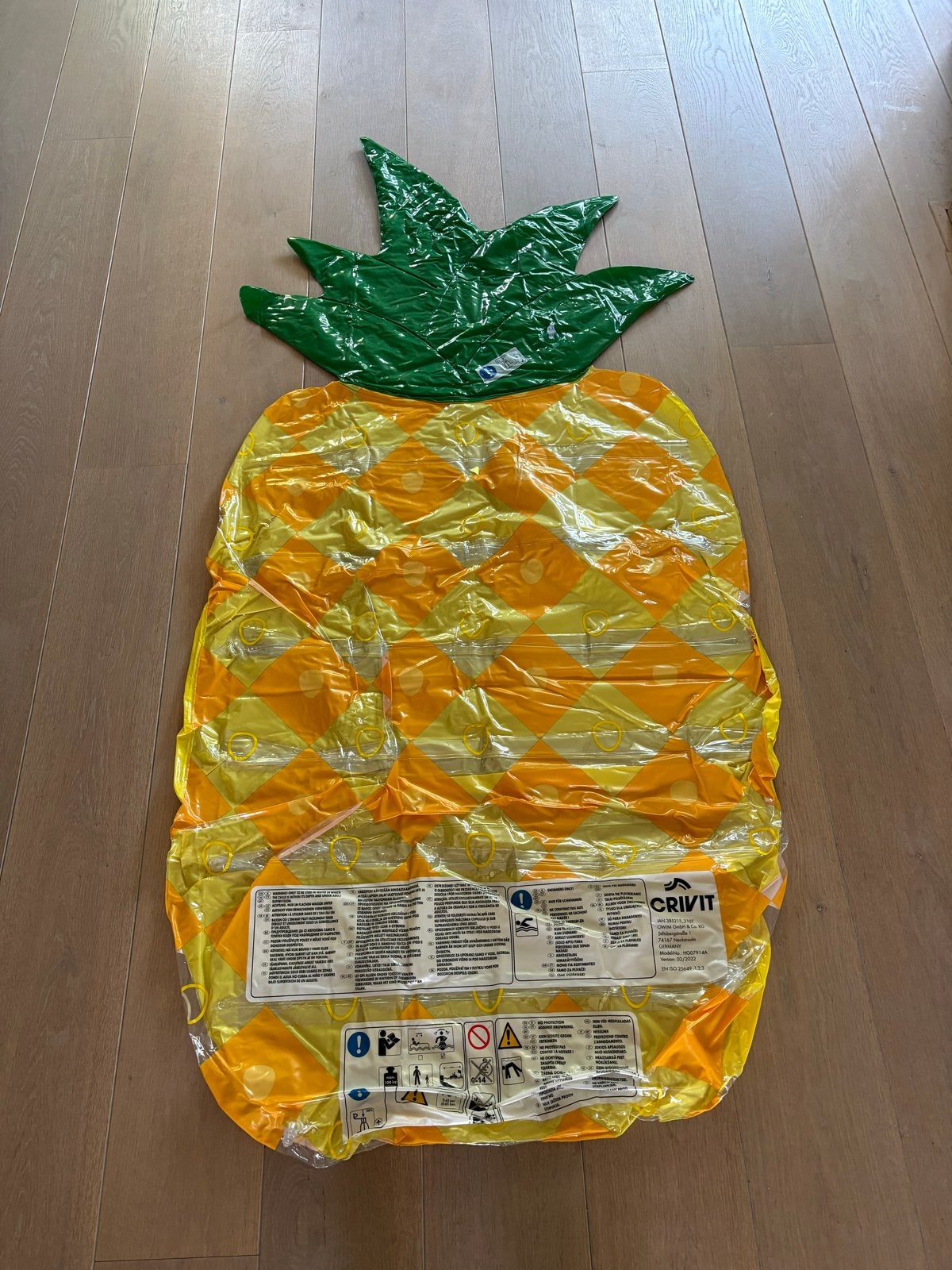 Opblaasbare Ananas Luchtbed - Perfect voor Zwembad/Strand, Ophalen of Verzenden, Nieuw