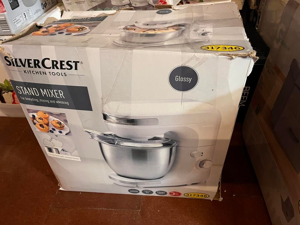 SilverCrest keukenmachine - Nieuw in doos!, Witgoed en Apparatuur, Keukenmixers, 4 liter of meer, Ophalen of Verzenden, Nieuw
