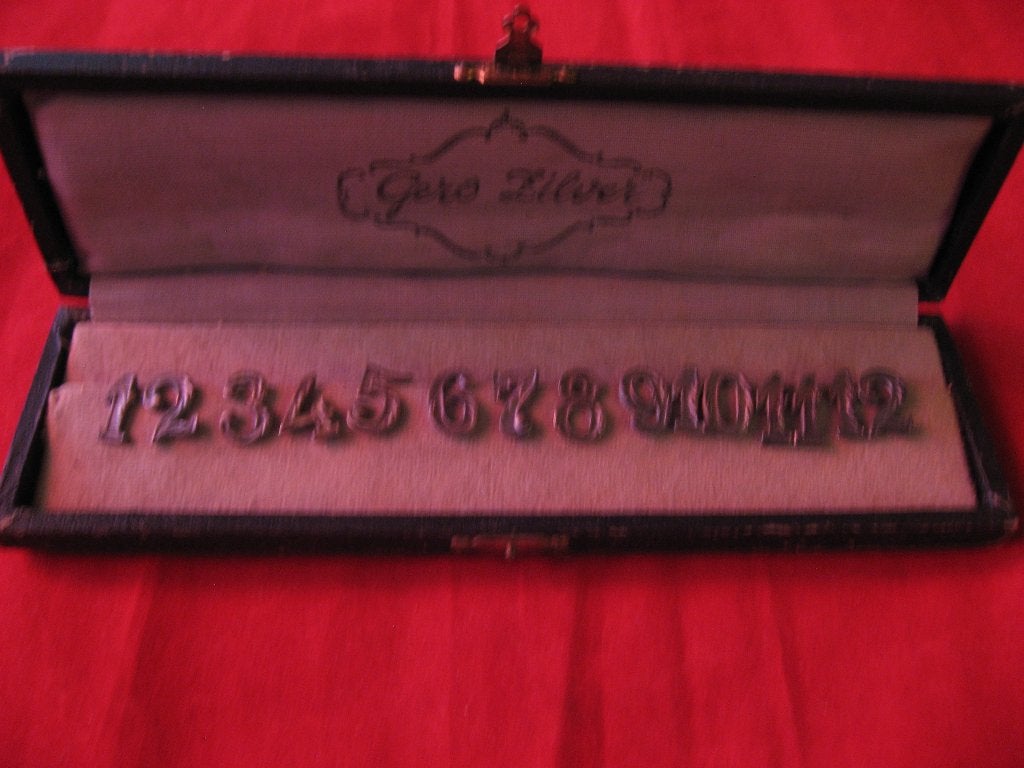 Zilveren cijferset Gero zilver, Verzenden, Zilver