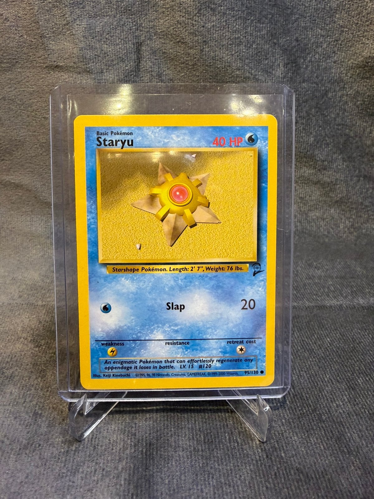 Pokémon Staryu 95/130 – Base Set 2 – Vintage – NM, Hobby en Vrije tijd, Verzenden, Zo goed als nieuw