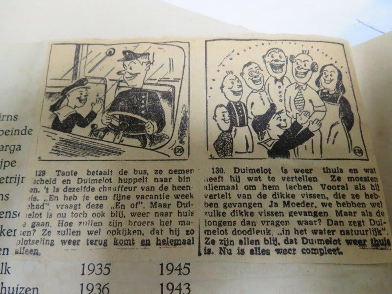 strips zeldzaam jeugdliterair corpus,stripfeuilleton ca.1935, Meerdere stripboeken, Verzenden, Gelezen