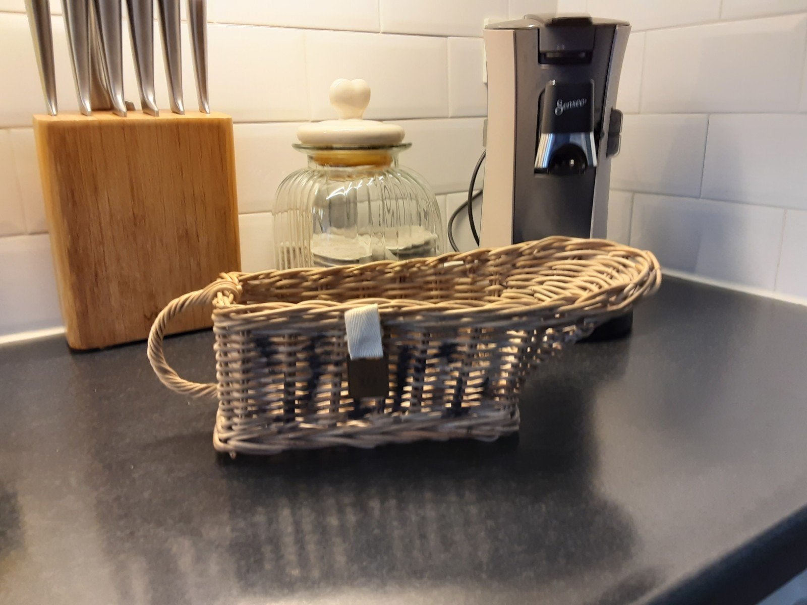 Rivièra Maison Wijnfleshouder Rotan, Ophalen of Verzenden, Natuurlijk materiaal, Bruin, Landelijk