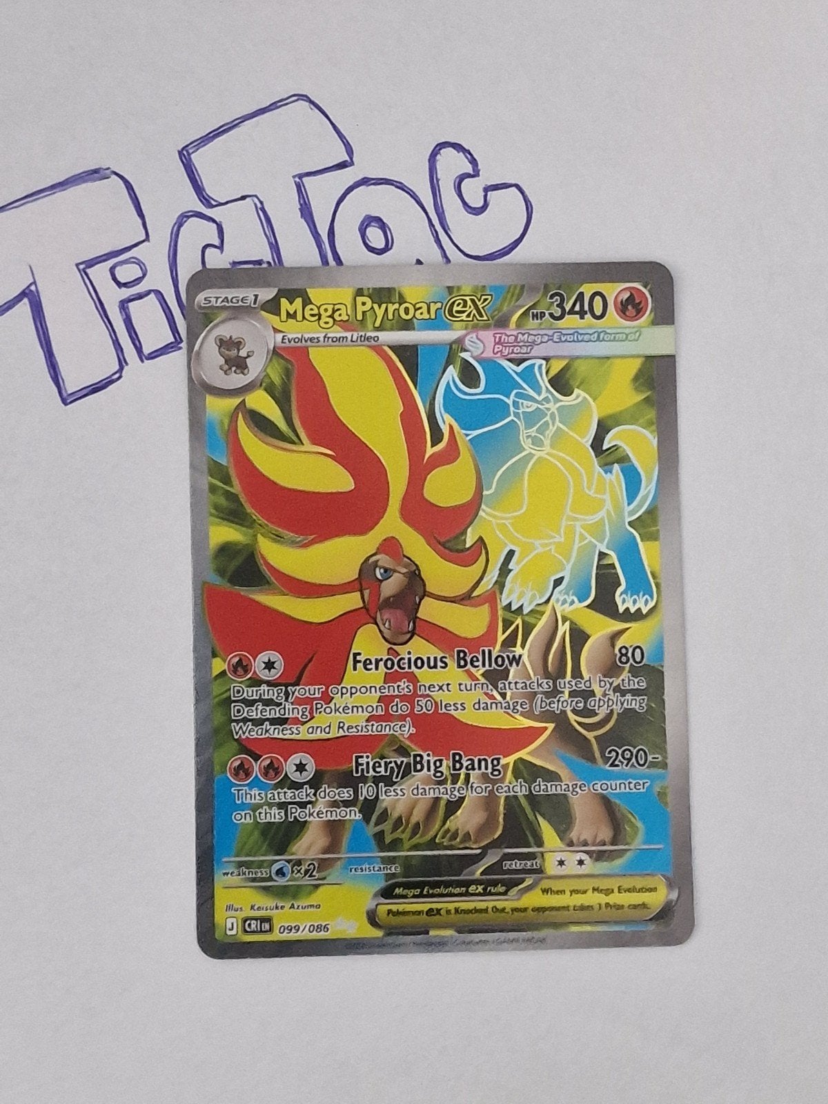 mega pyroar EX, Ophalen of Verzenden