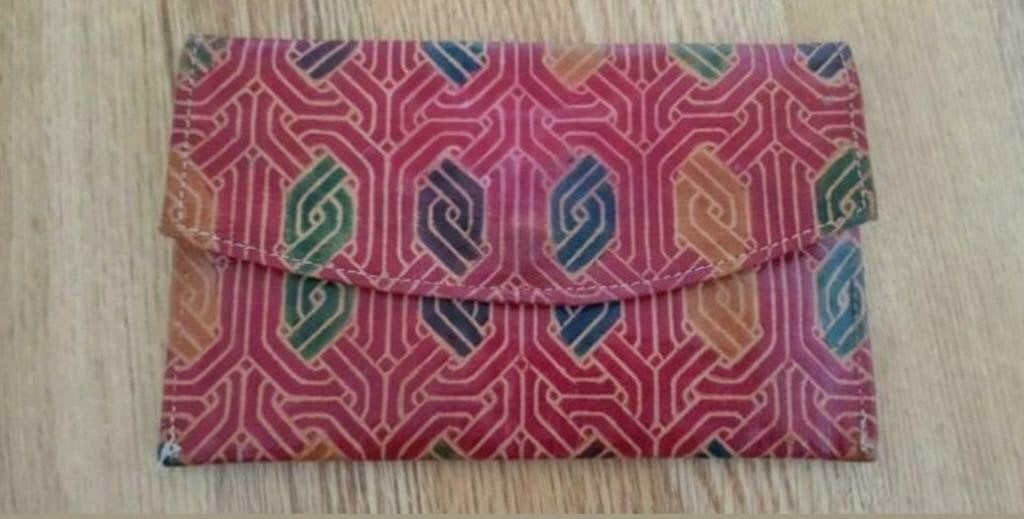Prachtige vintage Marokkaanse leren portemonnee /clutch, Ophalen of Verzenden, Leer