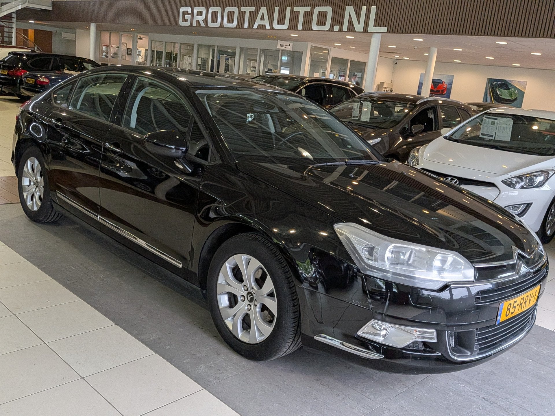 Citroën C5 1.6 THP Tendance Automaat Airco, Cruise Control,, Euro 5, Gebruikt, Zwart, Zwart