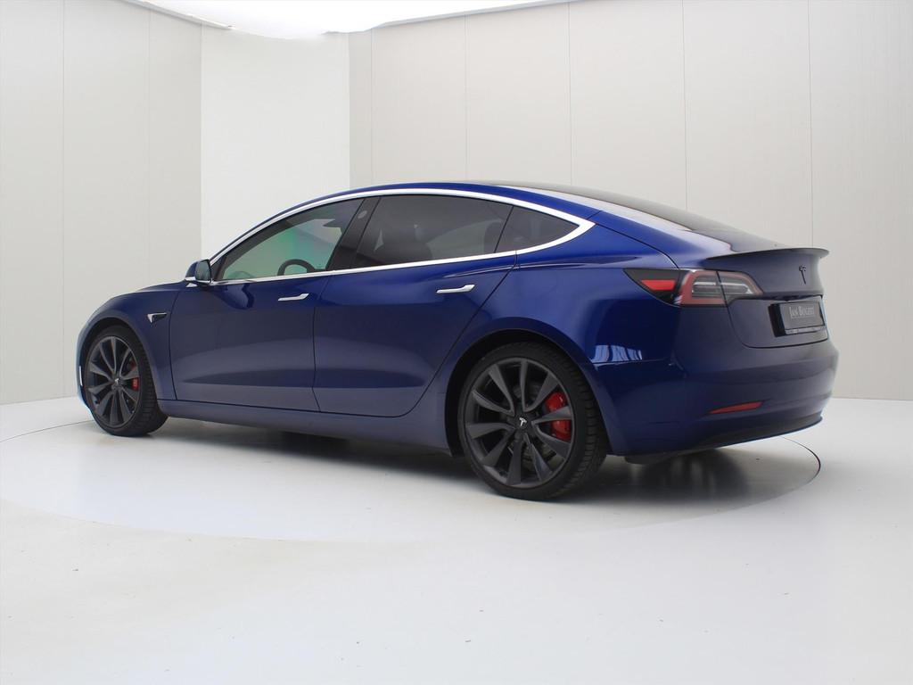 Tesla Model 3 Performance AWD 486pk 75 kWh [ FSD+AUTOPILOT+5, Auto's, Tesla, Automaat, Gebruikt, Zwart, Blauw