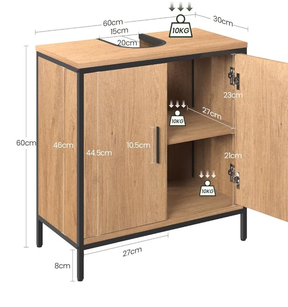 Wastafelonderkast, Huis en Inrichting, Badkamer | Badkamermeubels, Ophalen, Overige typen, Nieuw, 50 tot 100 cm