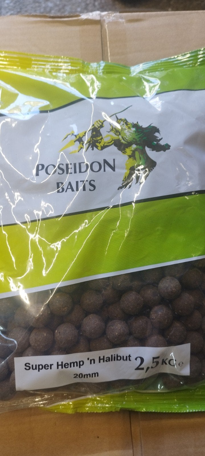 Poseidon Baits Super Hemp 'n Halibut Boilies 2,5kg, Ophalen, Nieuw, Overige typen