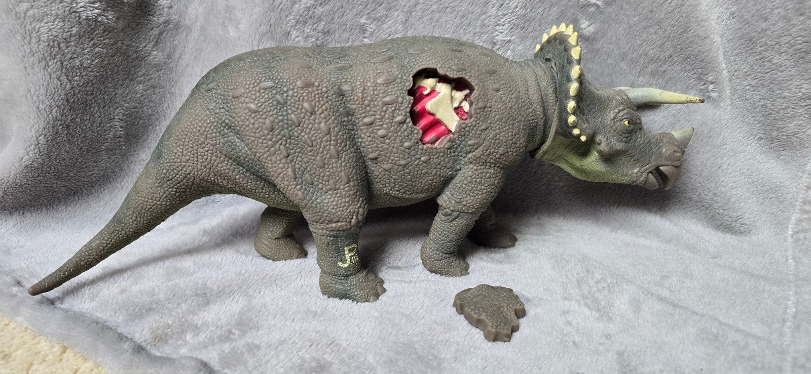 Vintage Jurassic Park Triceratops (JP08) Actiefiguur 1993, Ophalen of Verzenden, Gebruikt