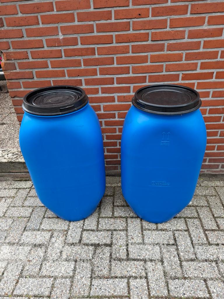 2 Tonnen met Deksel Ongeveer 120 Liter, 150 liter of meer, Ophalen