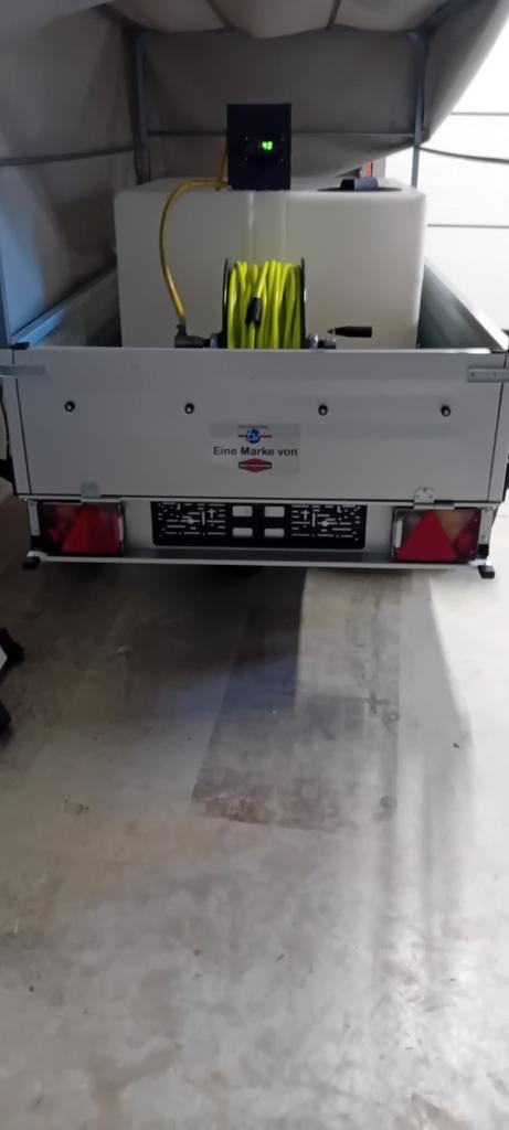 Tuckerpole telewash glazenwasser  500l op aanhanger, Ophalen