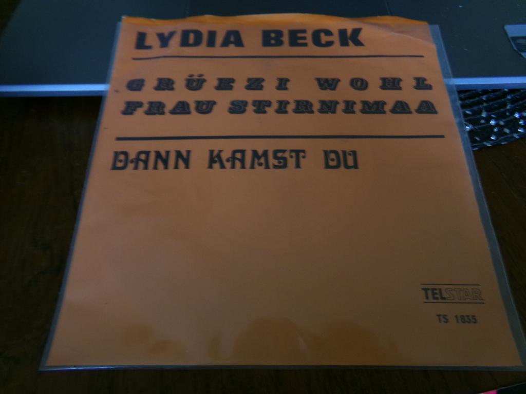 Lydia Beck ‎– Gruezi Wohl Frau Stirnimaa - 1973 - Telstar, Ophalen of Verzenden, Gebruikt, Nederlandstalig