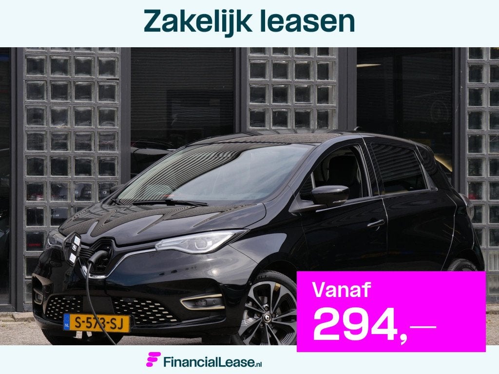 Renault ZOE R135 52kWh ICONIC/ KOOPACCU/ CAMERA/ BLIND SPOT/, 136 pk, Gebruikt, Zwart, Origineel Nederlands