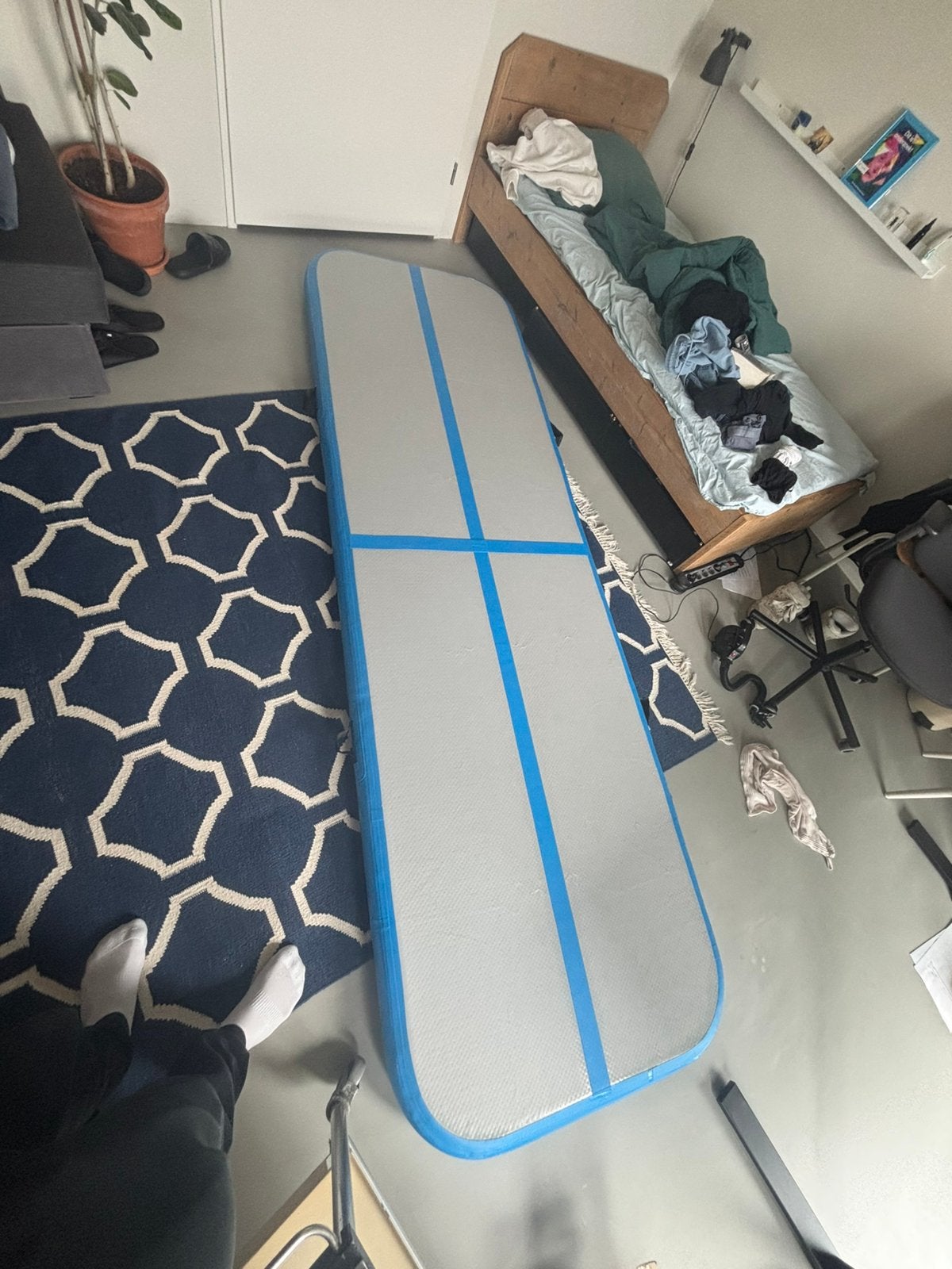Airtrack 300cmx100cmx20cm inclusief pomp, Ophalen of Verzenden, Zo goed als nieuw