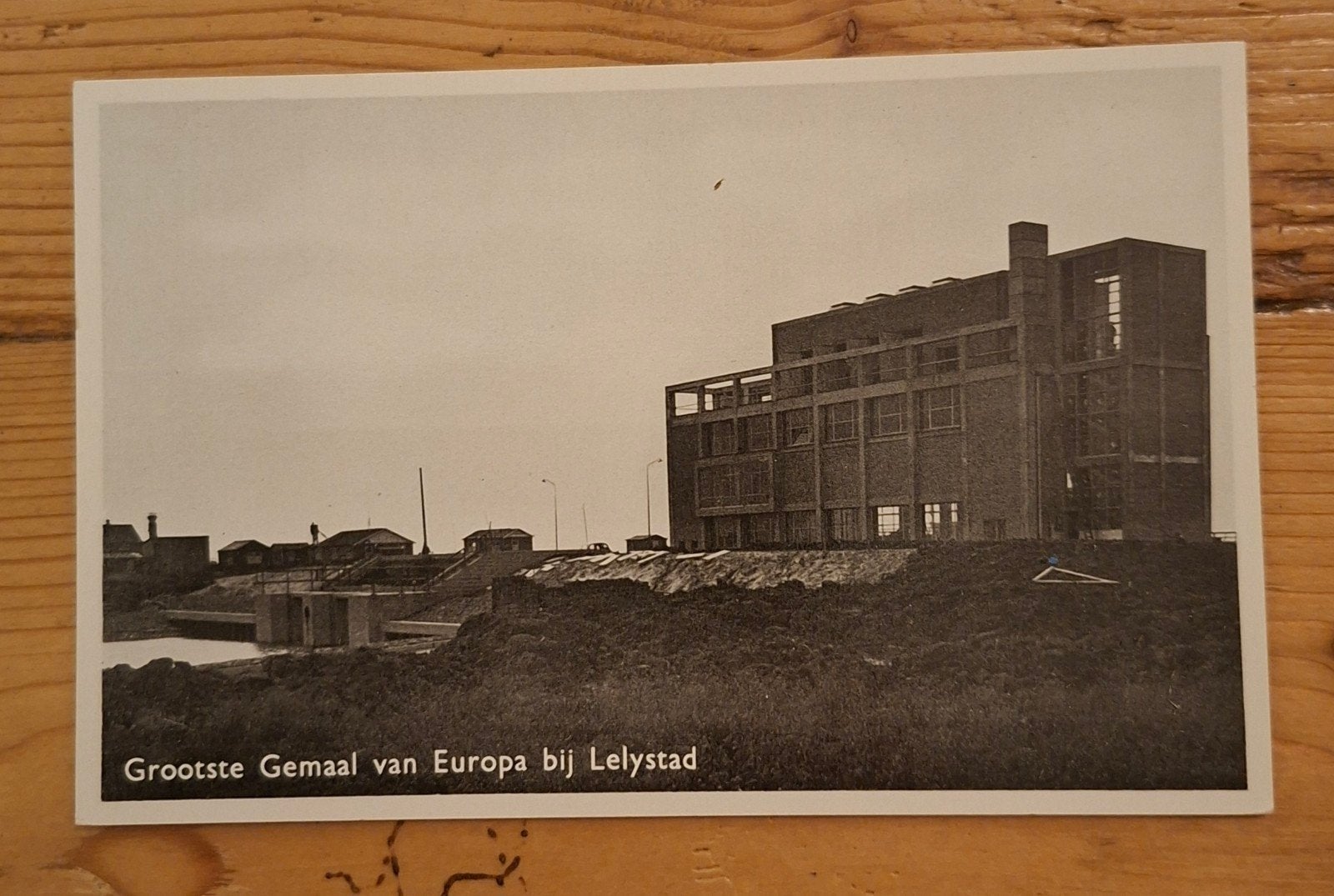 blanco fotokaart grootste gemaal Europa uitgave Harderwijk, Ophalen of Verzenden, Nieuw, Kaart, Foto of Prent