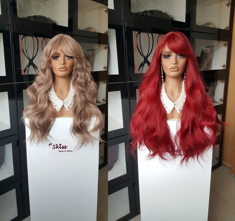 Nieuw - Pruik met Pony - Lok - Haar  - Wig - Pruiken -, Ophalen of Verzenden, Nieuw, Pruik of Haarverlenging