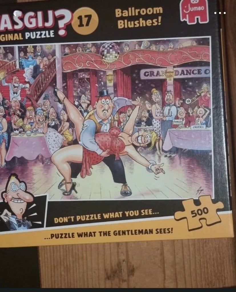 Jumbo Wasgij? Original 17 Ballroom Blushes 500 stukjes, Ophalen of Verzenden, 500 t/m 1500 stukjes, Zo goed als nieuw, Legpuzzel