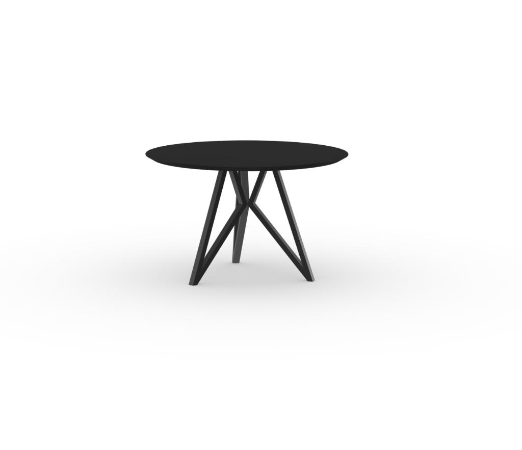 Studio Henk Eettafel 120 Zwart Fenix Butterfly Van €2539 nu, Studio Henk, Rond, Nieuw, Ophalen of Verzenden
